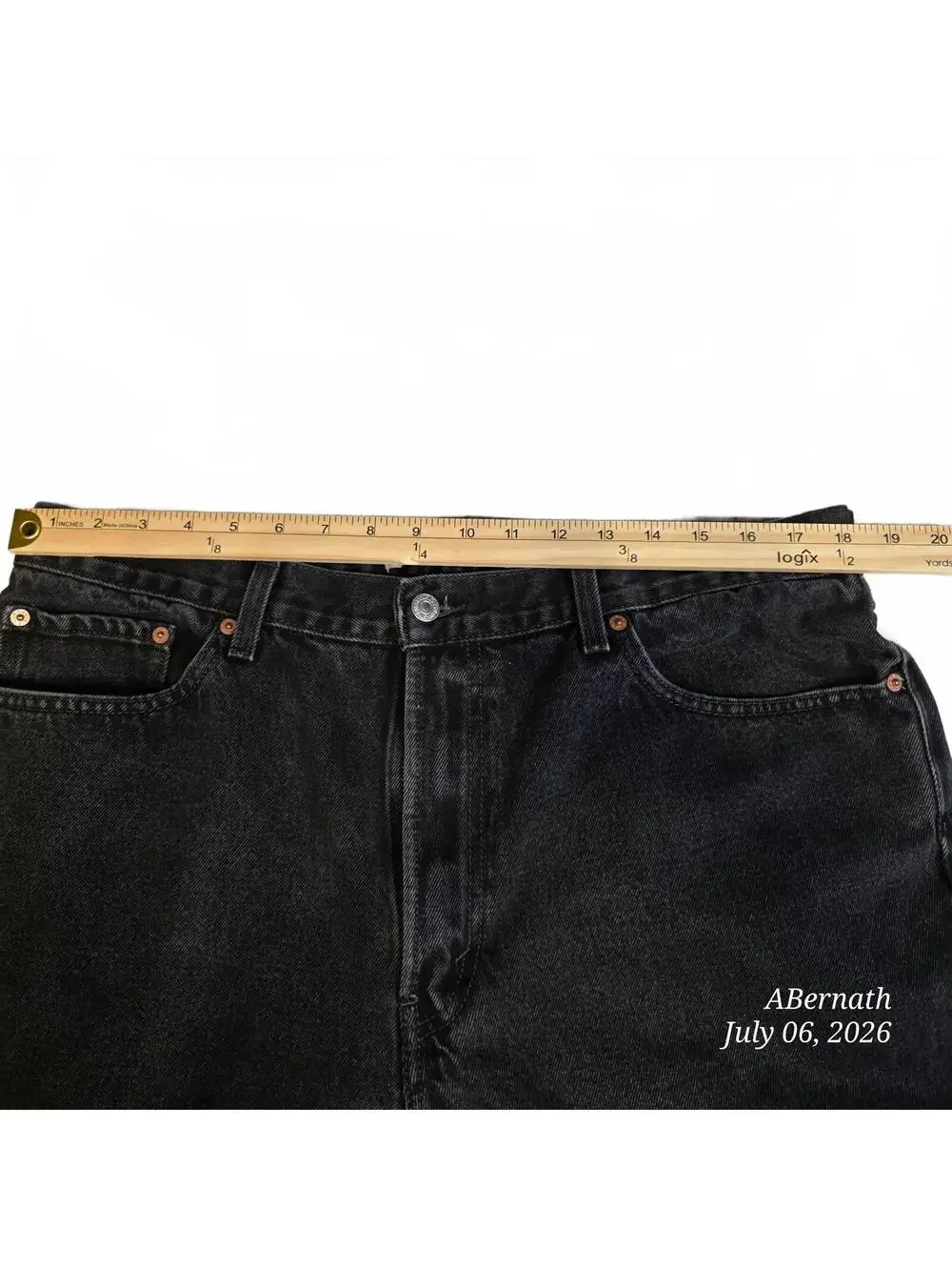 Vintage Levi's 505 Regular Fit Black Jeans W38 L34 Red Tab
